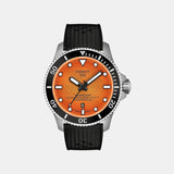 Seastar 2000 Men Automatic Orange Dial Analog Rubber Watch T1209071728100