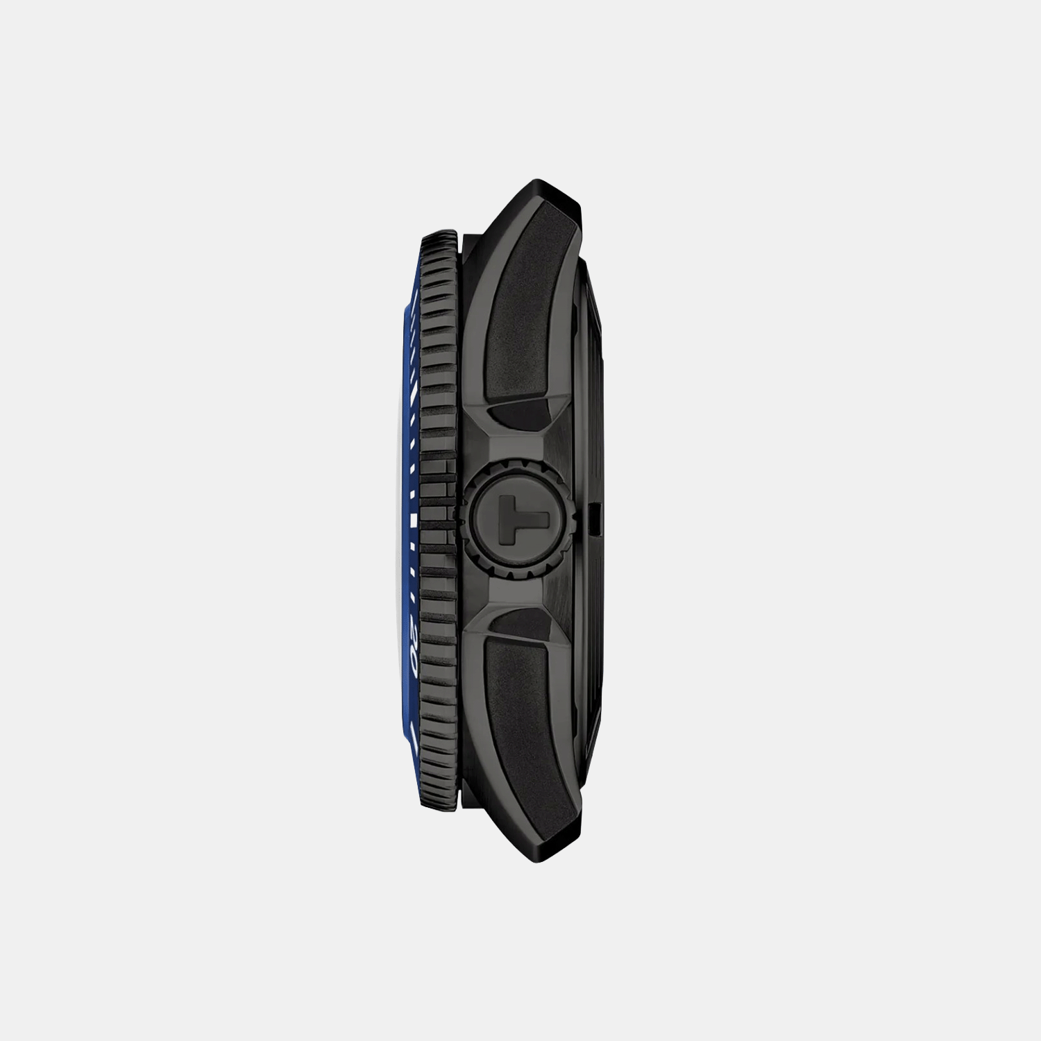 Men Automatic Blue Dial Analog Rubber Watch T1209073704100