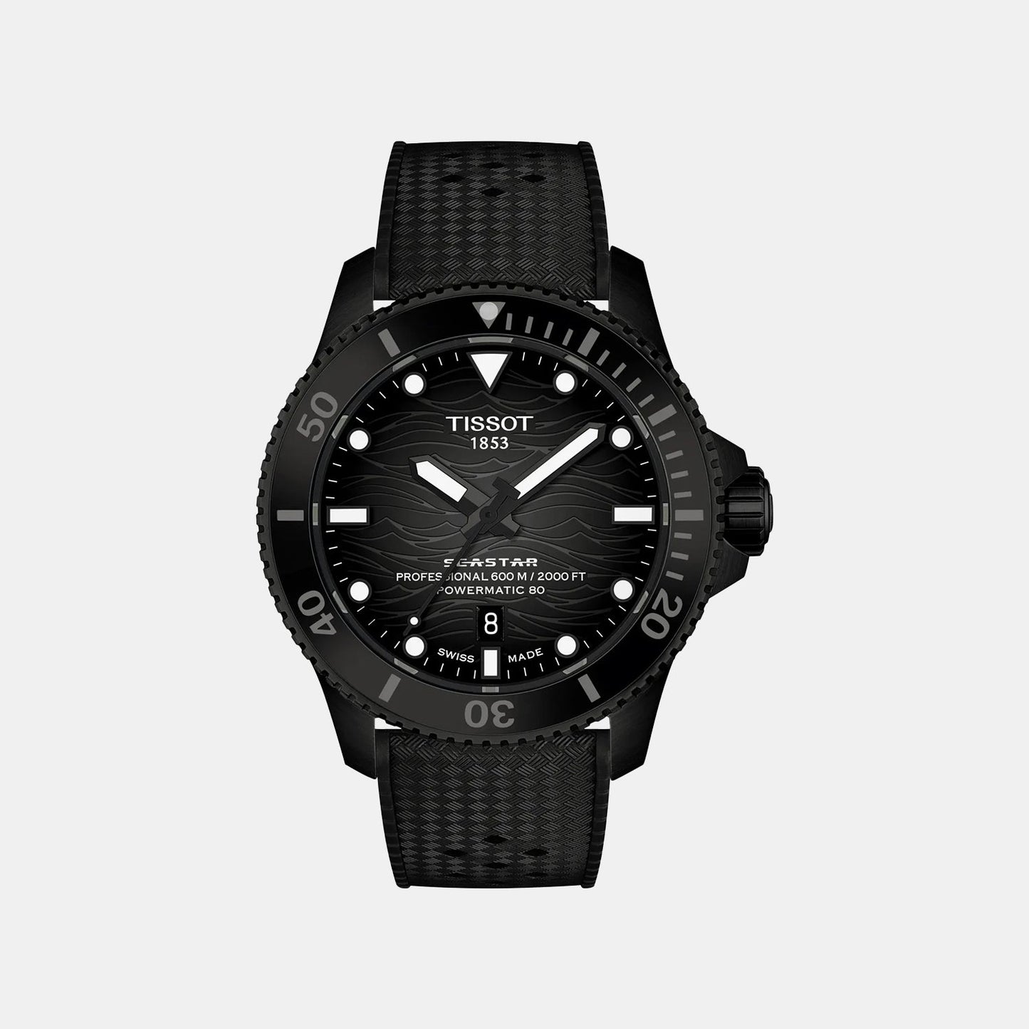T-sport Seastar 2000 Men Automatic Grey Dial Analog Rubber Watch T1209073705100