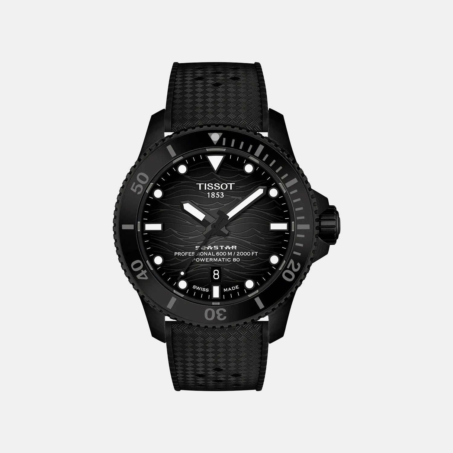 T-sport Seastar 2000 Men Automatic Grey Dial Analog Rubber Watch T1209073705100