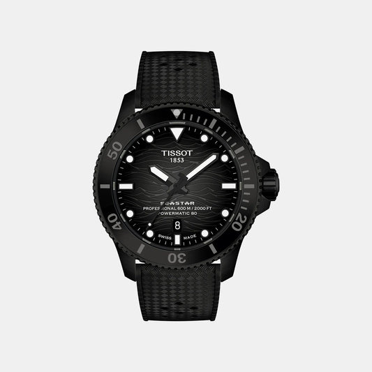 T-sport Seastar 2000 Men Automatic Grey Dial Analog Rubber Watch T1209073705100