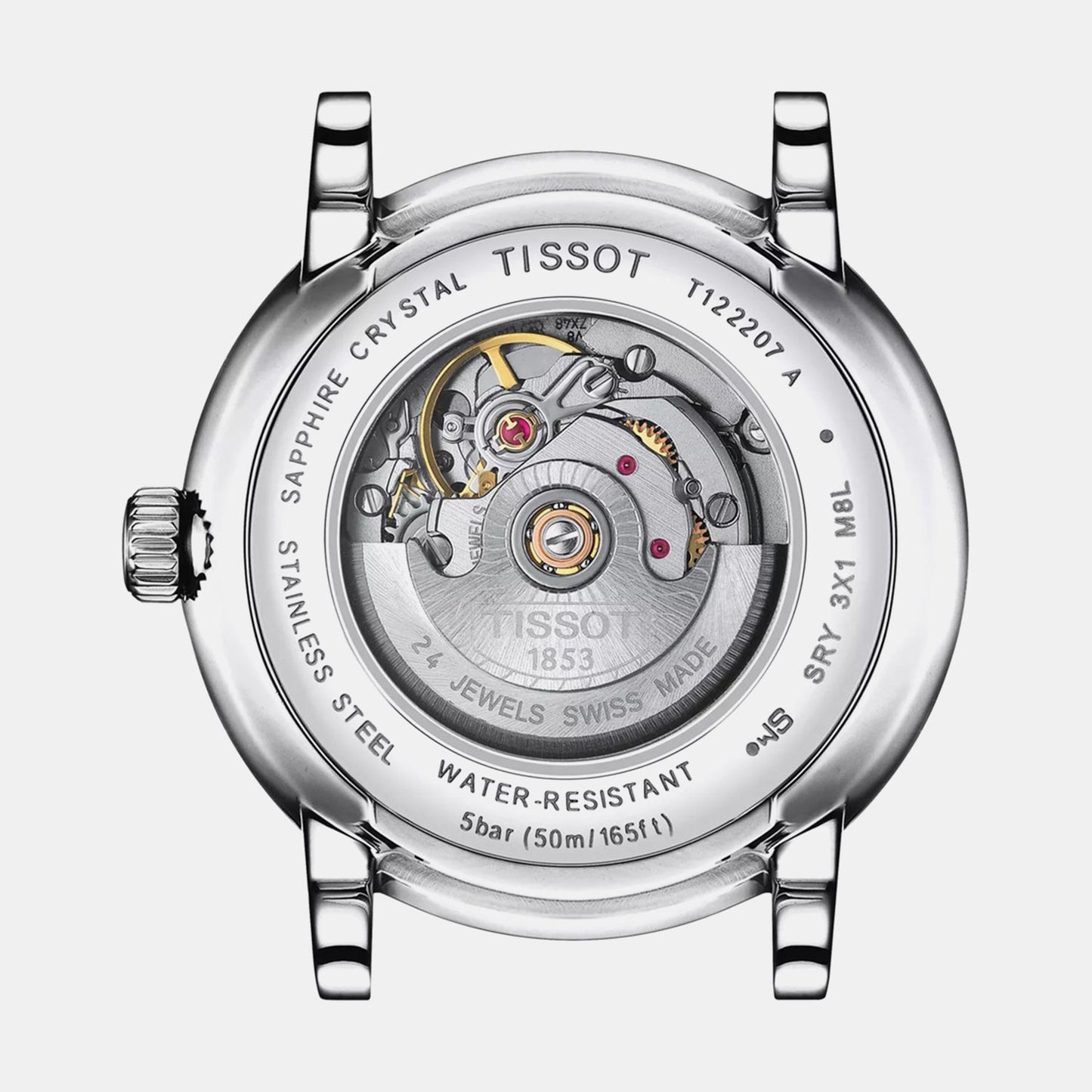 Carson Women Automatic Silver Dial Analog Leather Watch T1222071603601