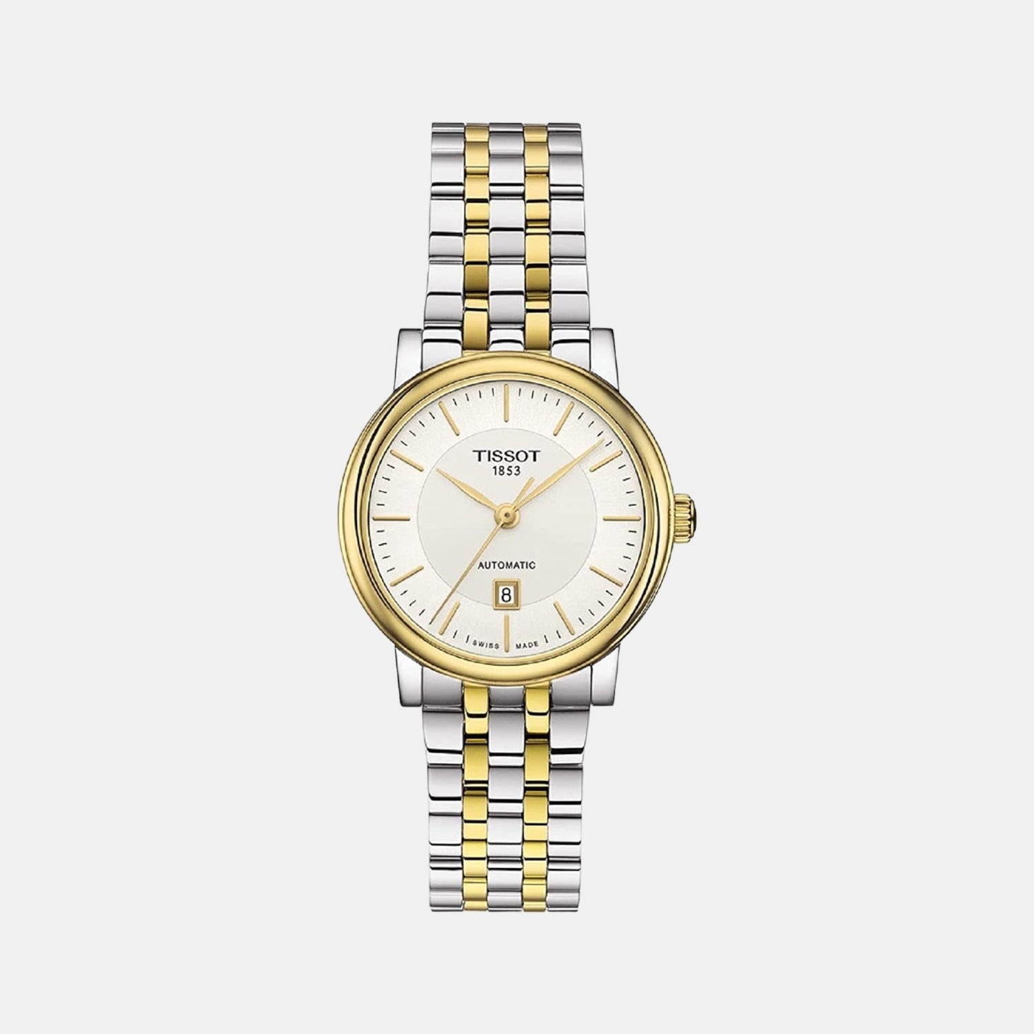 Carson Women Automatic Silver Dial Analog Stainless Steel Watch T1222072203100