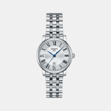 Carson Women Quartz Silver Dial Analog Stainless Steel Watch T1222101103300