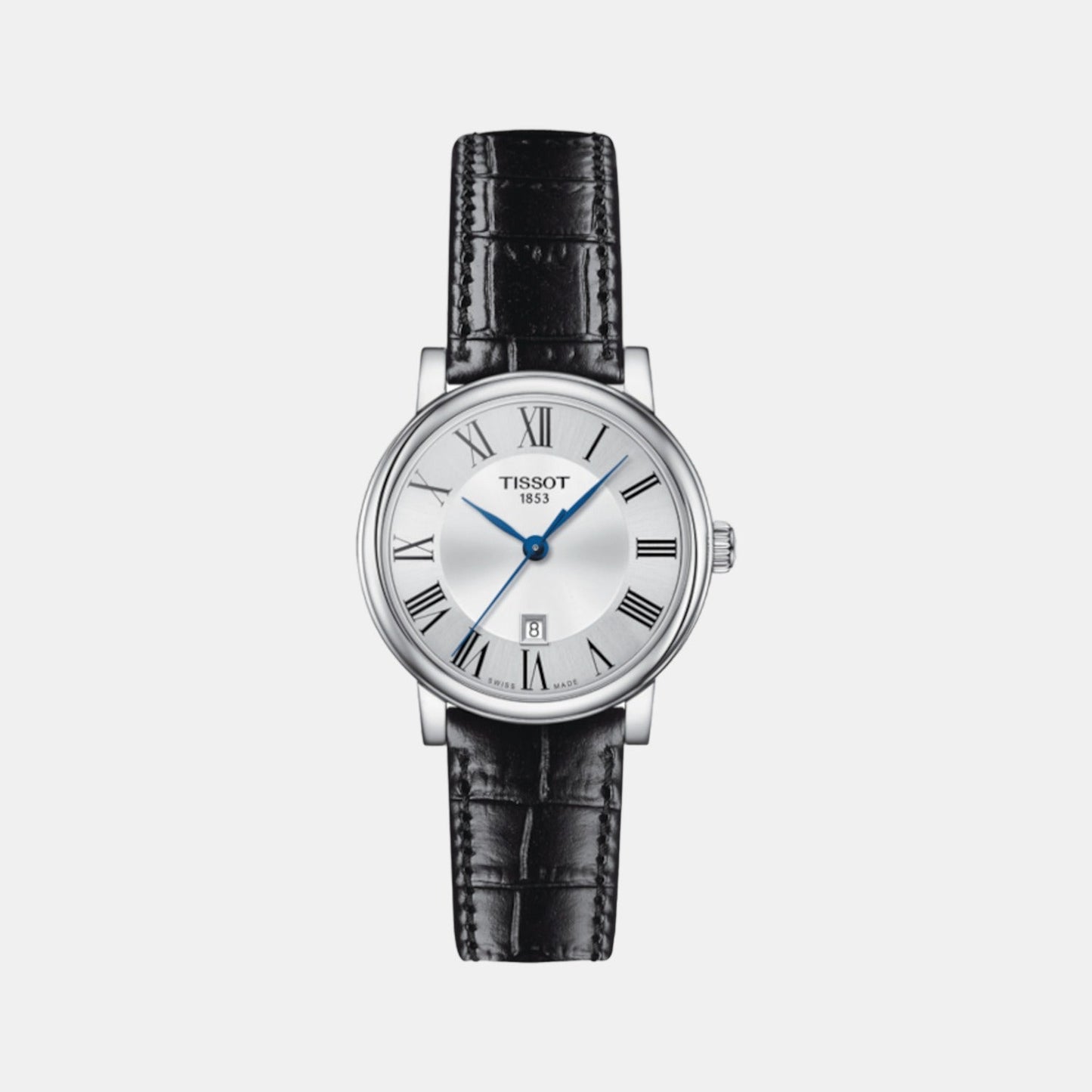 Carson Women Quartz Silver Dial Analog Leather Watch T1222101603300