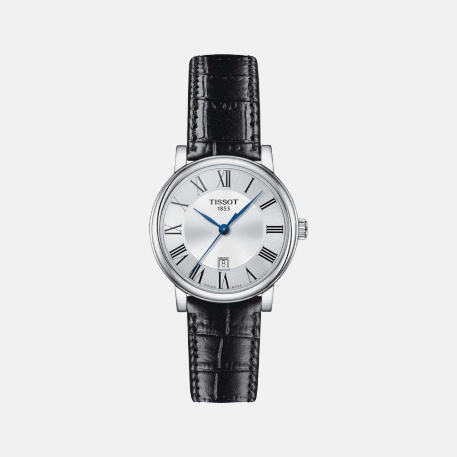 Carson Women Quartz Silver Dial Analog Leather Watch T1222101603300