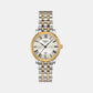 Carson Women Quartz Silver Dial Analog Stainless Steel Watch T1222102203300