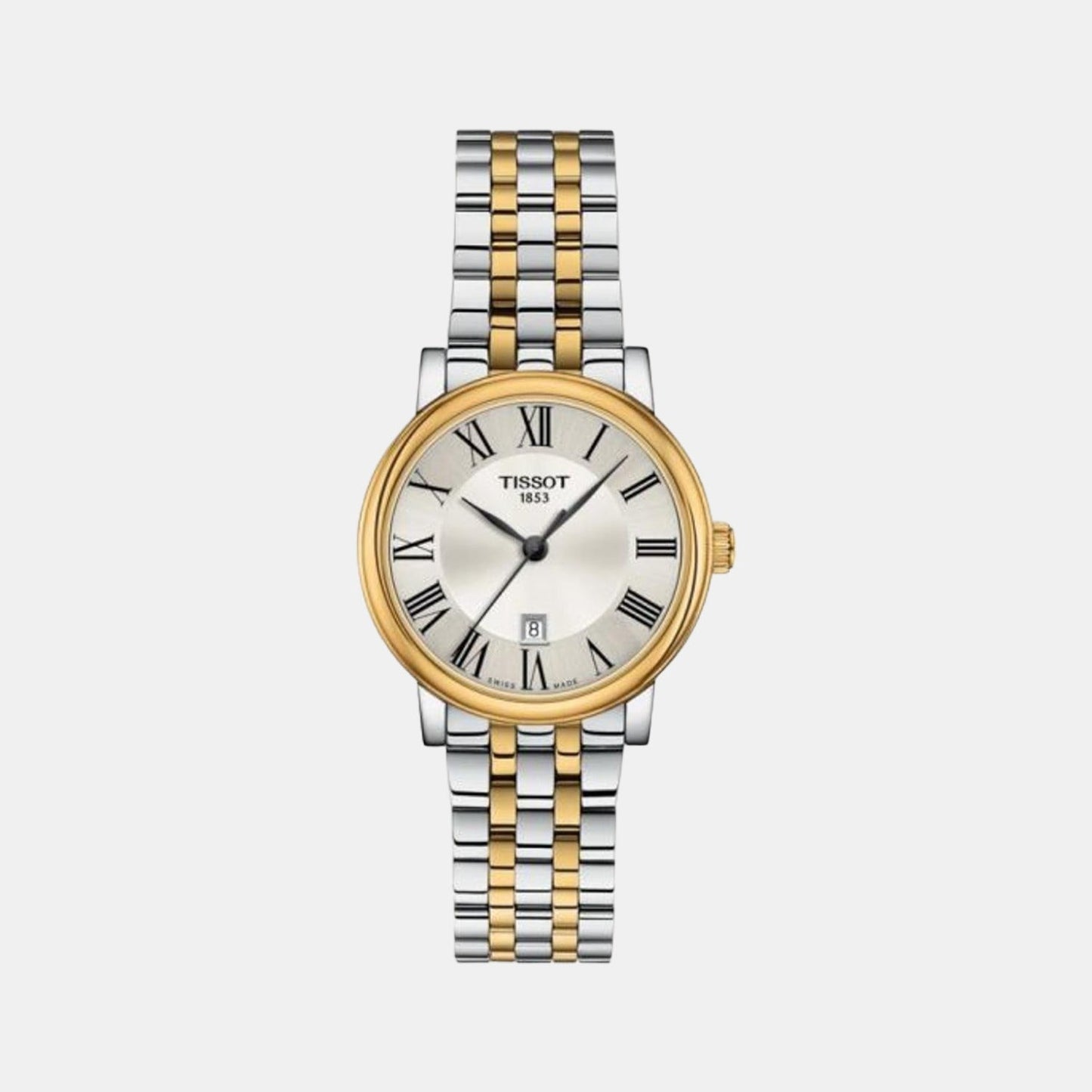 Carson Women Quartz Silver Dial Analog Stainless Steel Watch T1222102203300