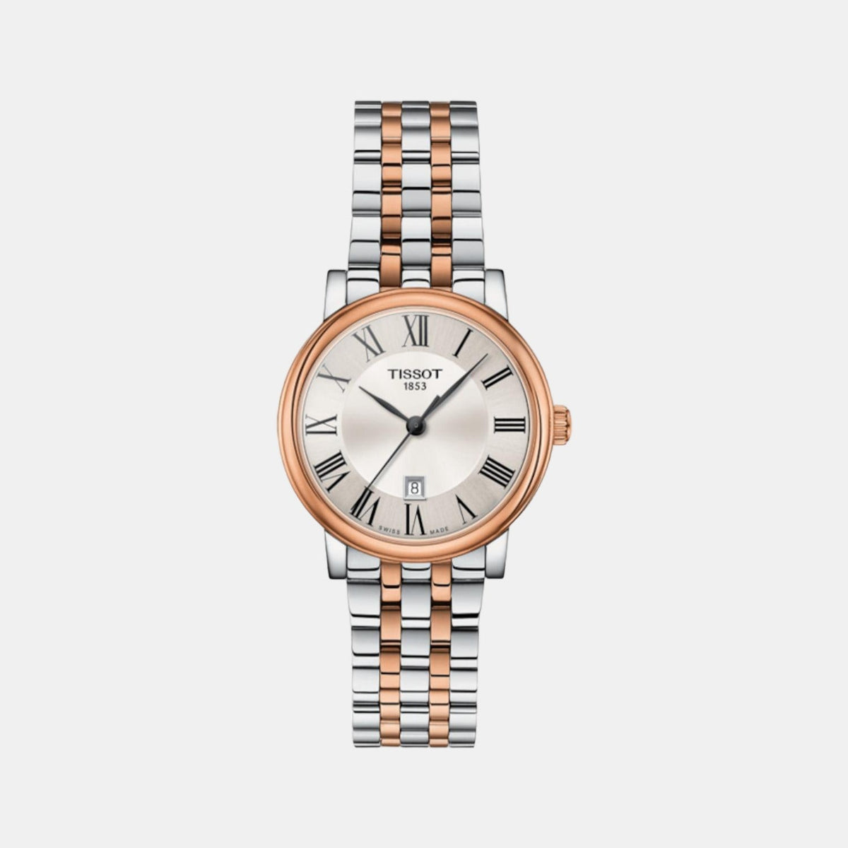Carson Women Quartz Silver Dial Analog Stainless Steel Watch T1222102203301