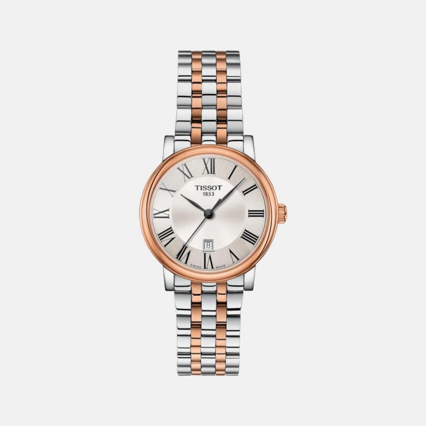 Carson Women Quartz Silver Dial Analog Stainless Steel Watch T1222102203301
