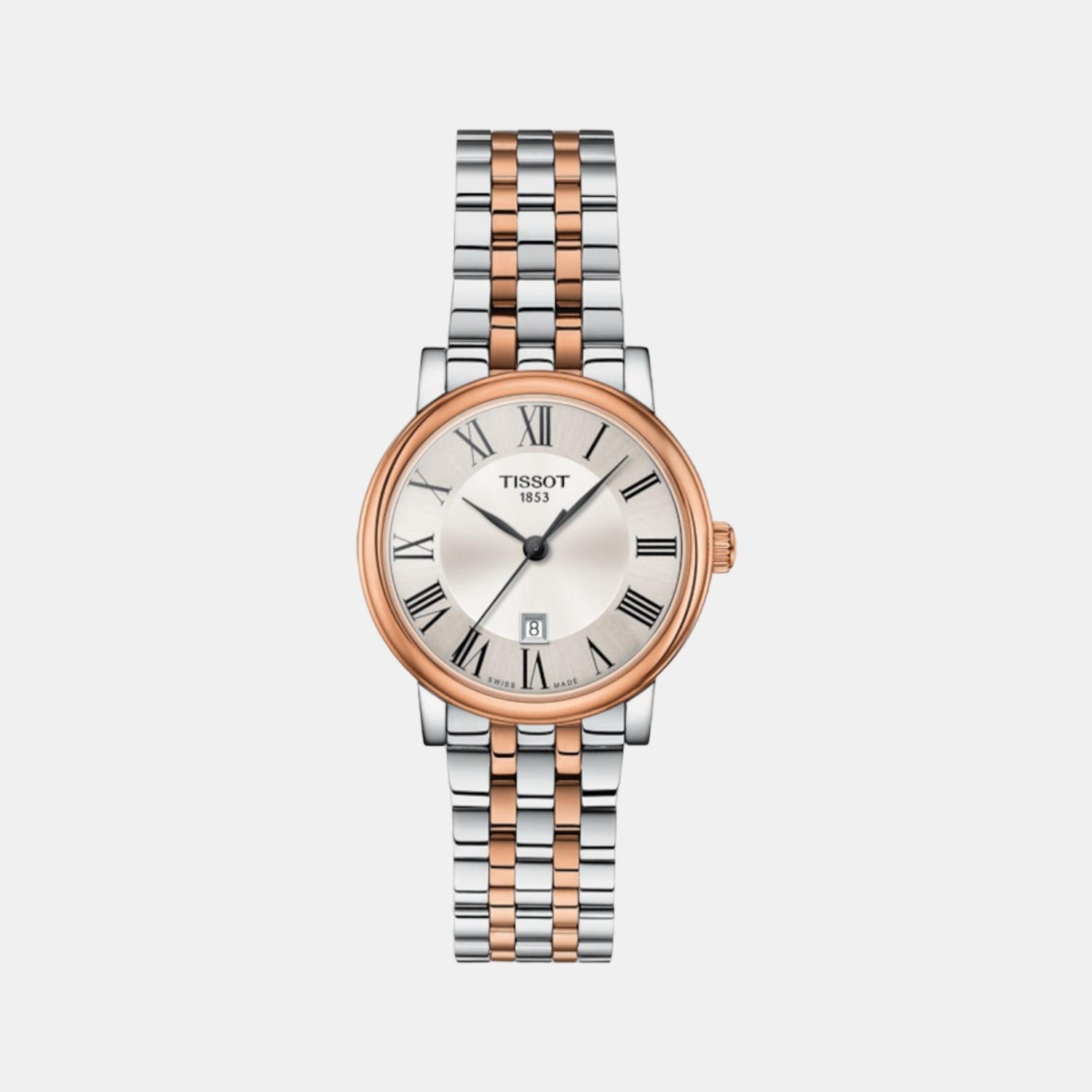 Carson Women Quartz Silver Dial Analog Stainless Steel Watch T1222102203301