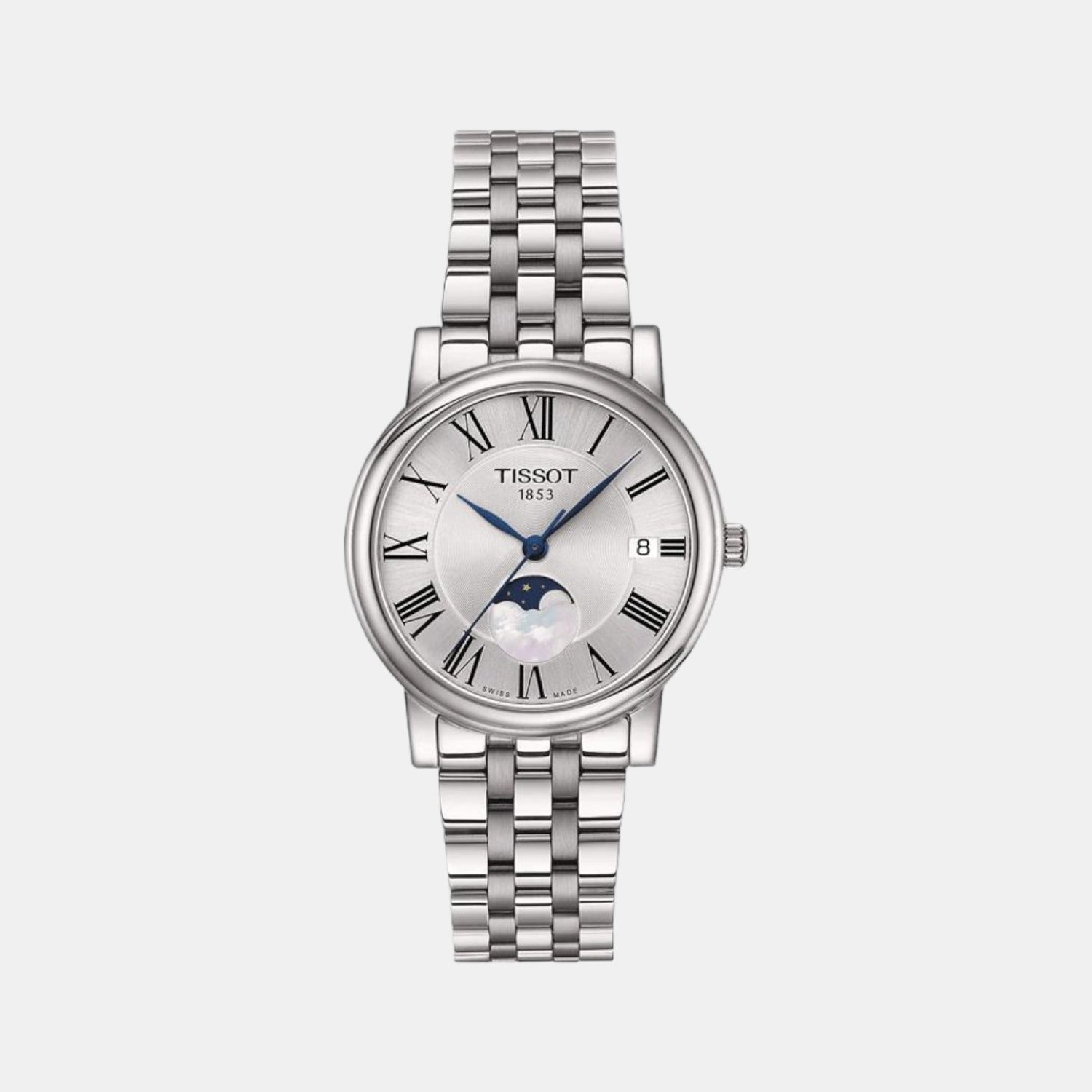 Carson Women Quartz Silver Dial Analog Stainless Steel Watch T1222231103300