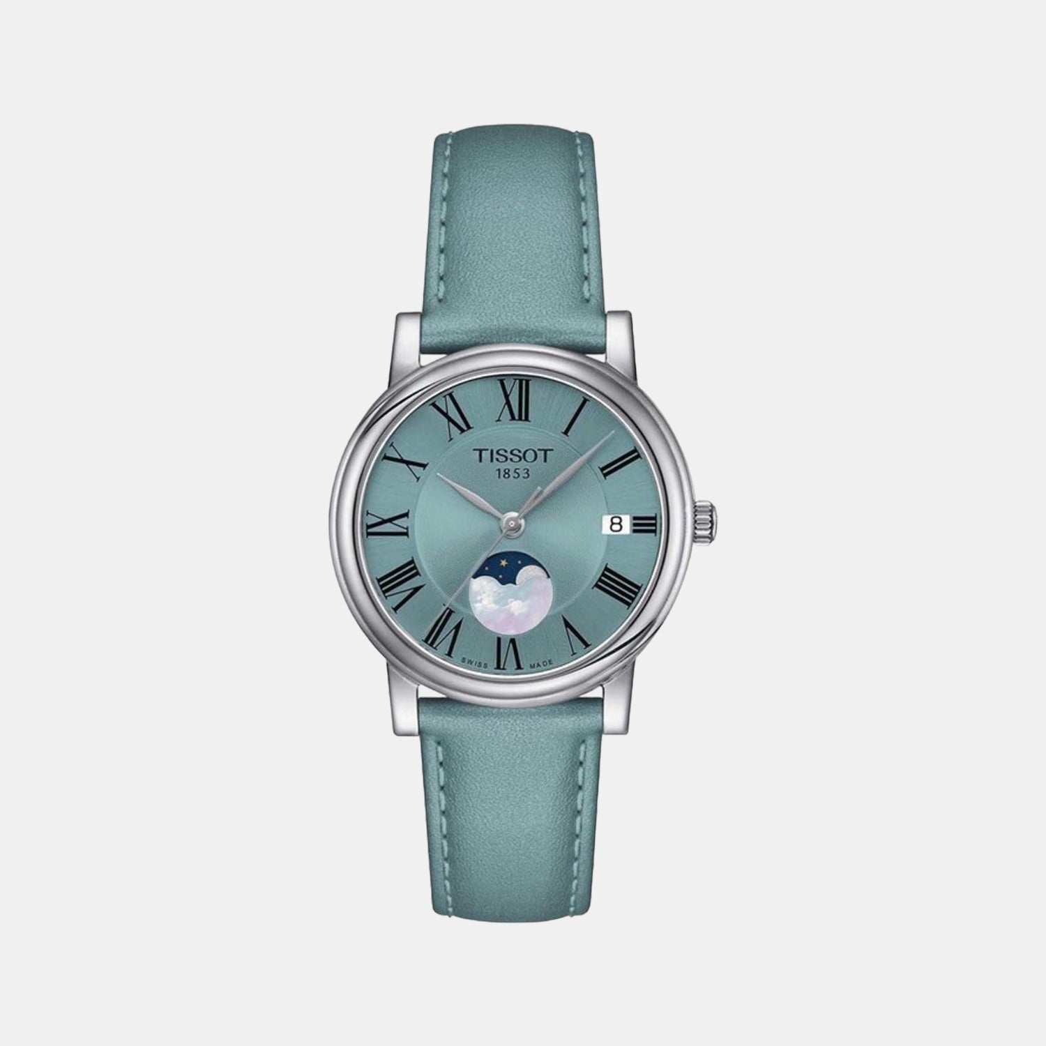 Carson Women Quartz Blue Dial Analog Leather Watch T1222231635300