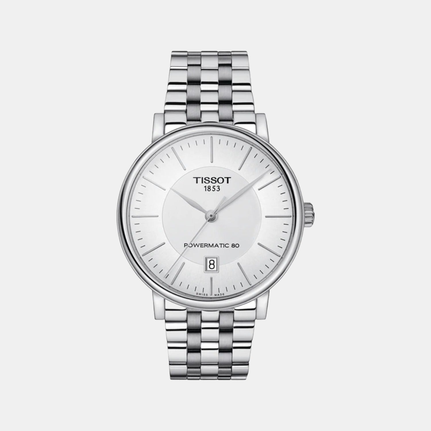 Carson Men Automatic Silver Dial Analog Stainless Steel Watch T1224071103100