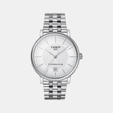 Carson Men Automatic Silver Dial Analog Stainless Steel Watch T1224071103100