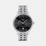 Carson Men Automatic Black Dial Analog Stainless Steel Watch T1224071105100