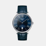 Carson Premium Men Automatic Blue Dial Analog Leather Watch T1224071604300