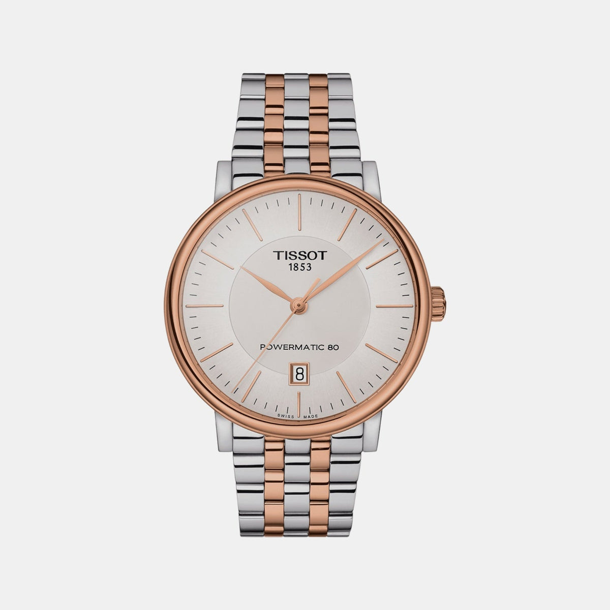 Carson Men Automatic Silver Dial Analog Stainless Steel Watch T1224072203101