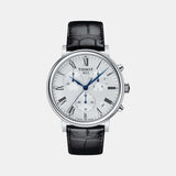 Carson Men Quartz Silver Dial Chronograph Leather Watch T1224171603300