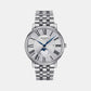Carson Men Quartz Silver Dial Analog Stainless Steel Watch T1224231103300