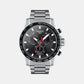 Supersport Men Quartz Black Dial Chronograph Stainless Steel Watch T1256171105100