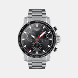 Supersport Men Quartz Black Dial Chronograph Stainless Steel Watch T1256171105100