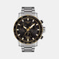 Supersport Chrono Men Quartz Black Dial Chronograoh Stainless Steel Watch T1256172105100