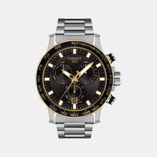 Supersport Chrono Men Quartz Black Dial Chronograoh Stainless Steel Watch T1256172105100