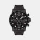 Supersport Men Quartz Black Dial Chronograph Stainless Steel Watch T1256173305100