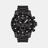 Supersport Men Quartz Black Dial Chronograph Stainless Steel Watch T1256173305100