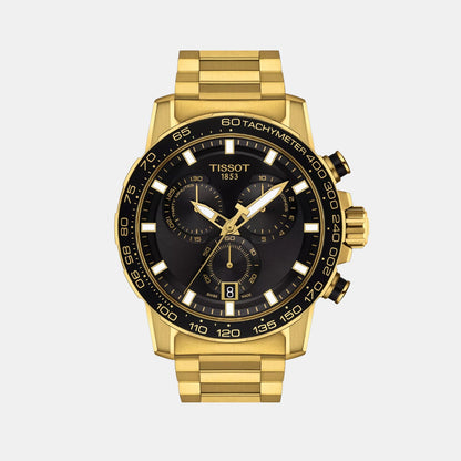 Supersport Men Quartz Black Dial Chronograph Stainless Steel Watch T1256173305101