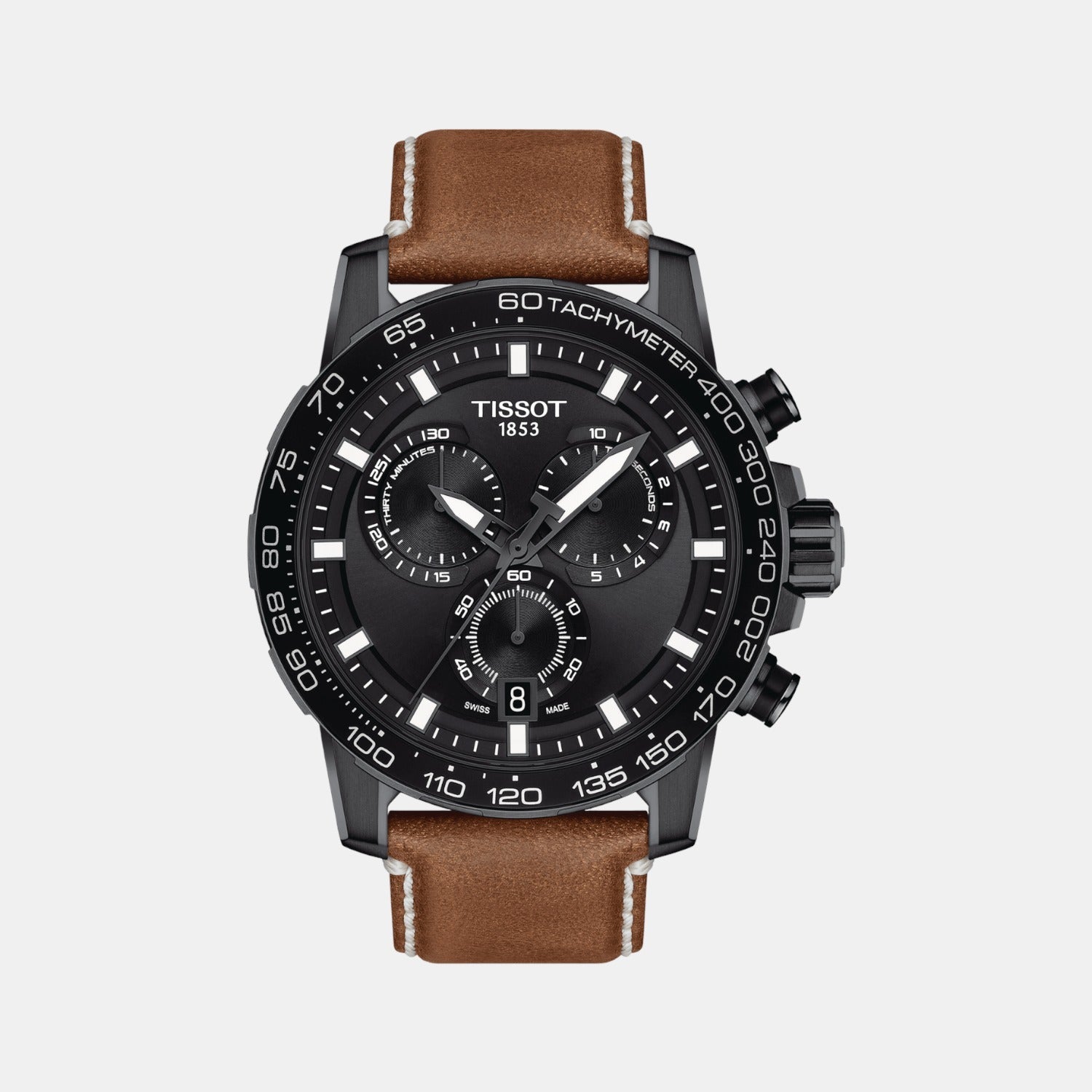 Sport Men Quartz Black Dial Chronograph Watch T1256173605101