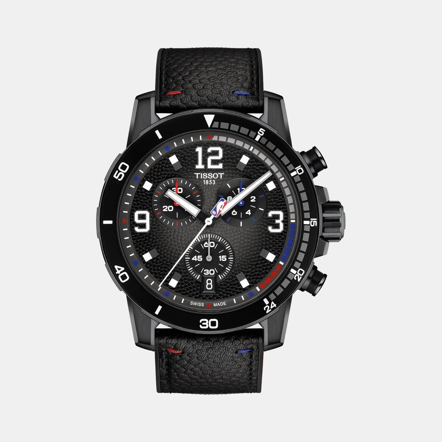 Supersport NBA Special Edition Men Quartz Black Dial Chronograph Leather Watch T1256173706700