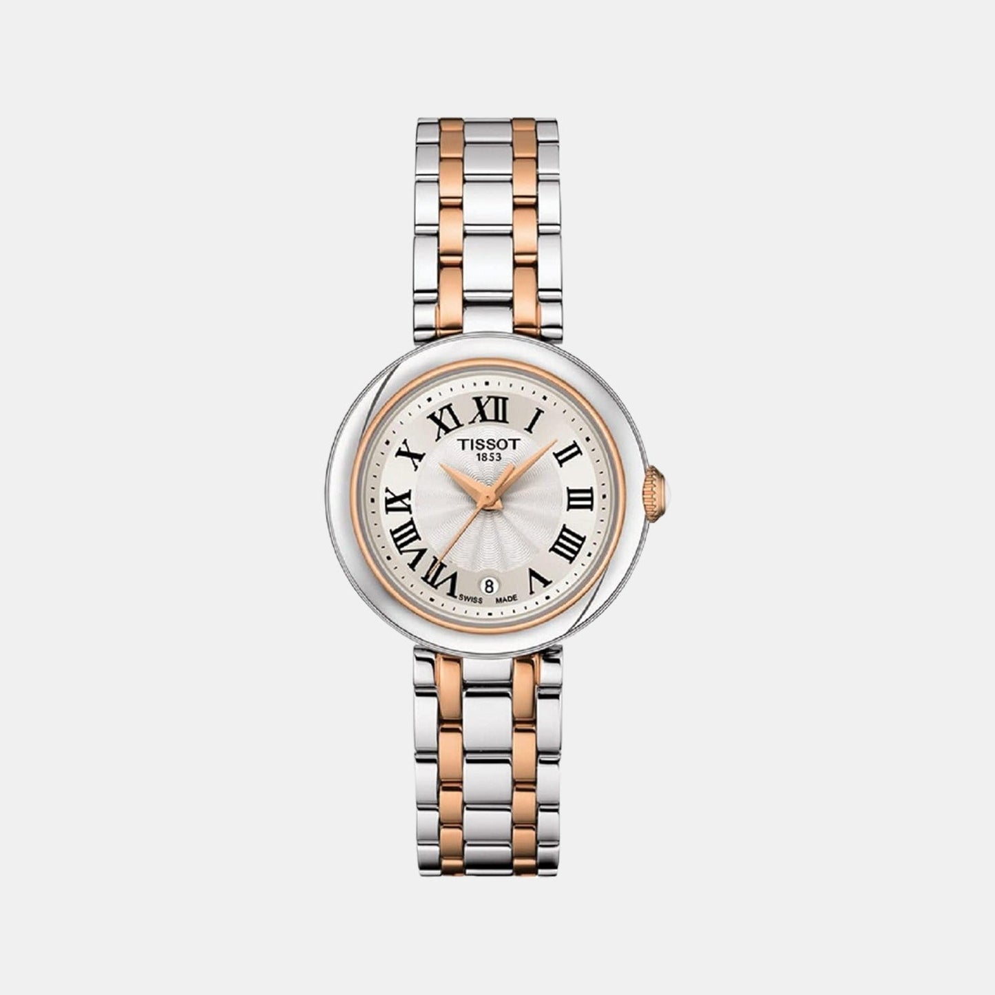 Bellissima Women Quartz White Dial Analog Stainless Steel Watch T1260102201301