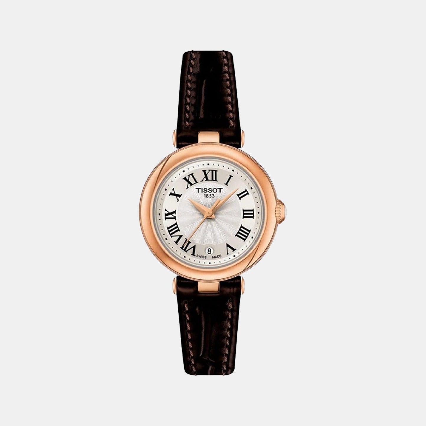 Bellissima Women Quartz White Dial Analog Leather Watch T1260103601300
