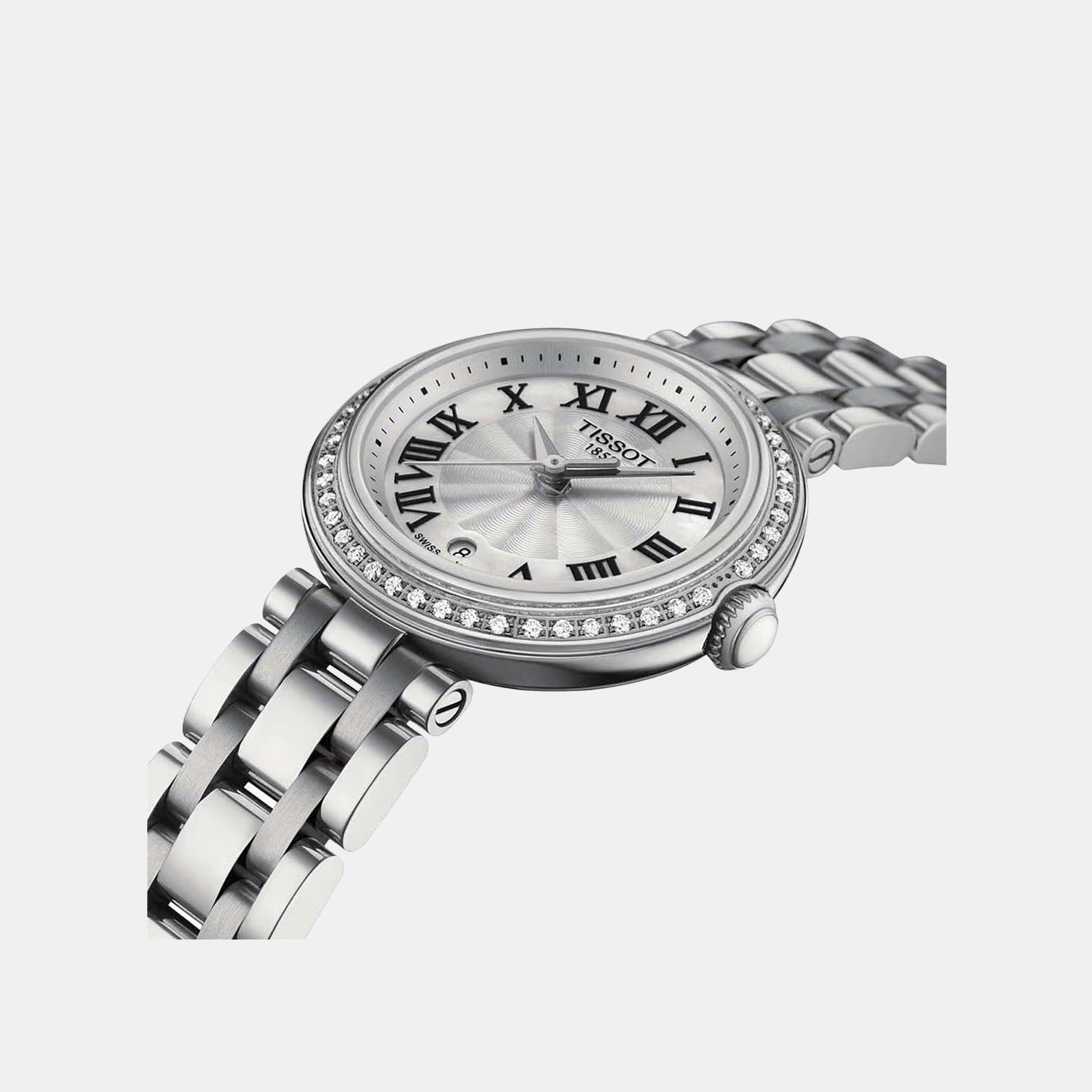 Bellissima Women Quartz Mother Of Pearl Dial Analog Stainless Steel Watch T1260106111300