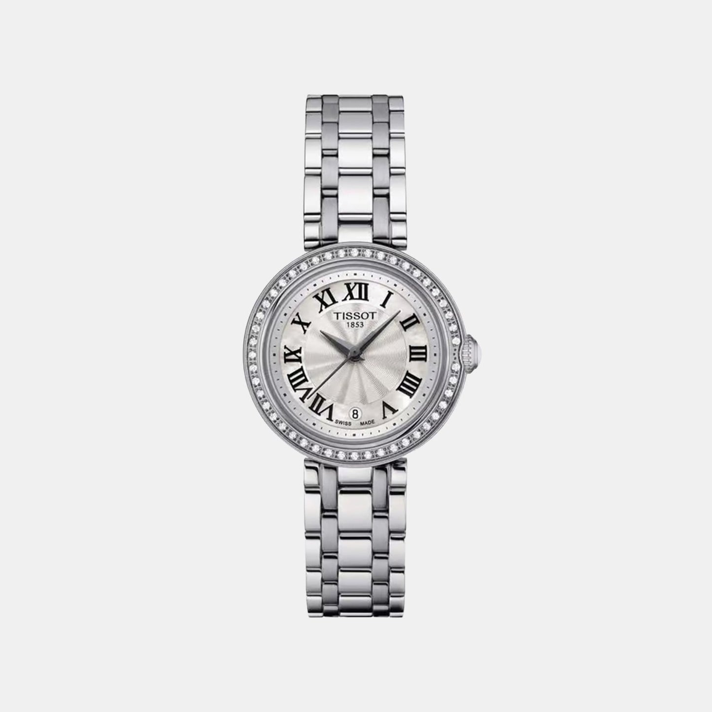 Bellissima Women Quartz Mother Of Pearl Dial Analog Stainless Steel Watch T1260106111300