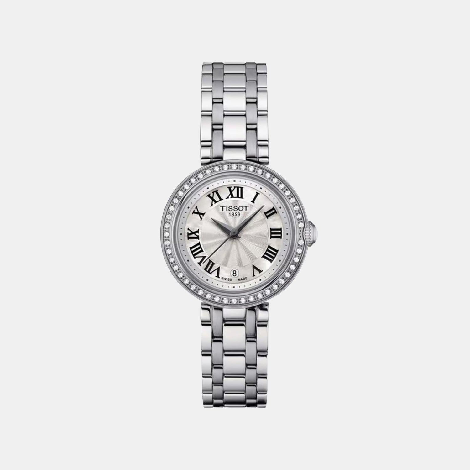 Bellissima Women Quartz Mother Of Pearl Dial Analog Stainless Steel Watch T1260106111300
