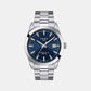Tissot Gentleman Men Automatic Blue Dial Analog Stainless Steel Watch T1274071104100