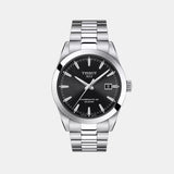Tissot Gentleman Men Automatic Black Dial Analog Stainless Steel Watch T1274071105100