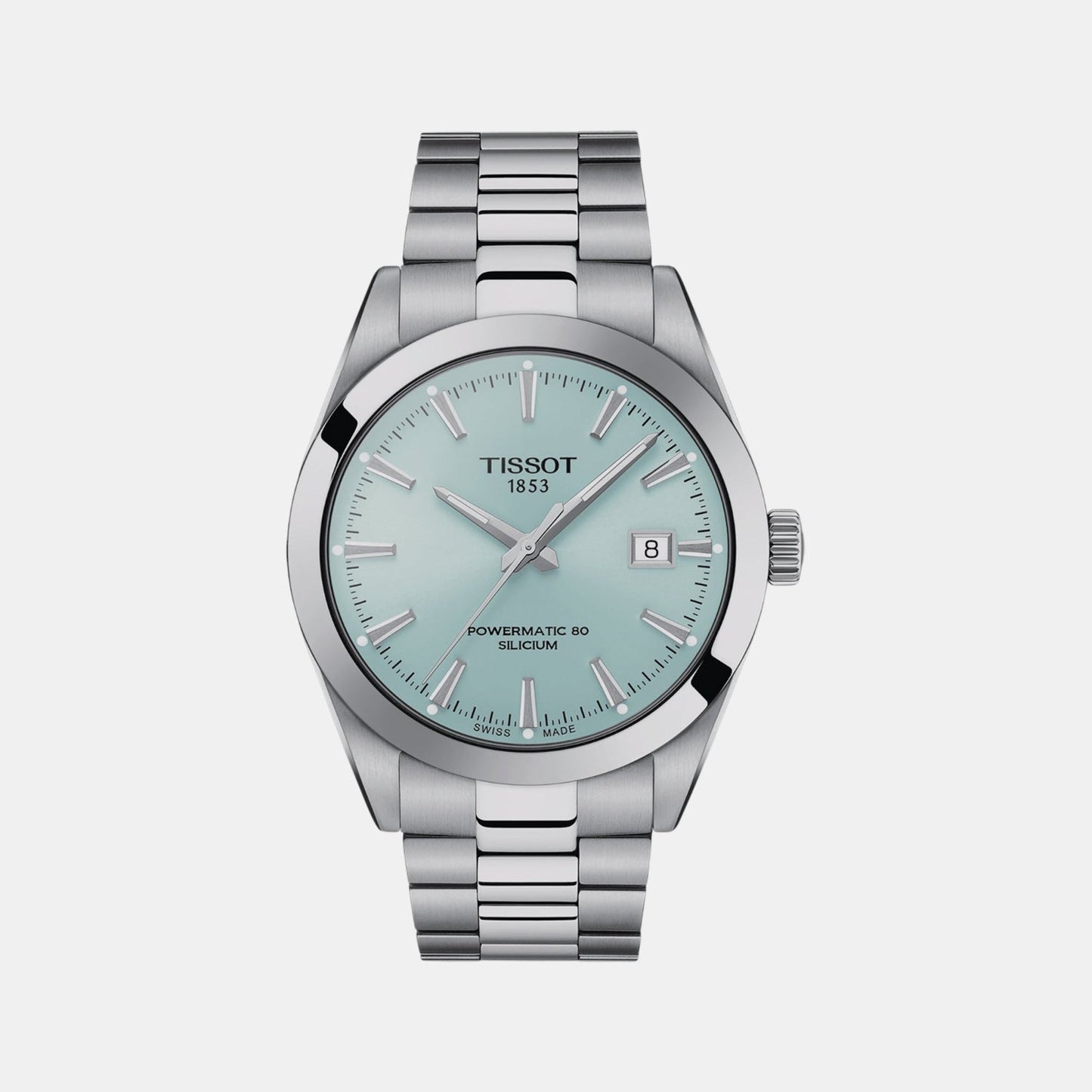 Tissot Gentleman Men Automatic Blue Dial Analog Stainless Steel Watch T1274071135100