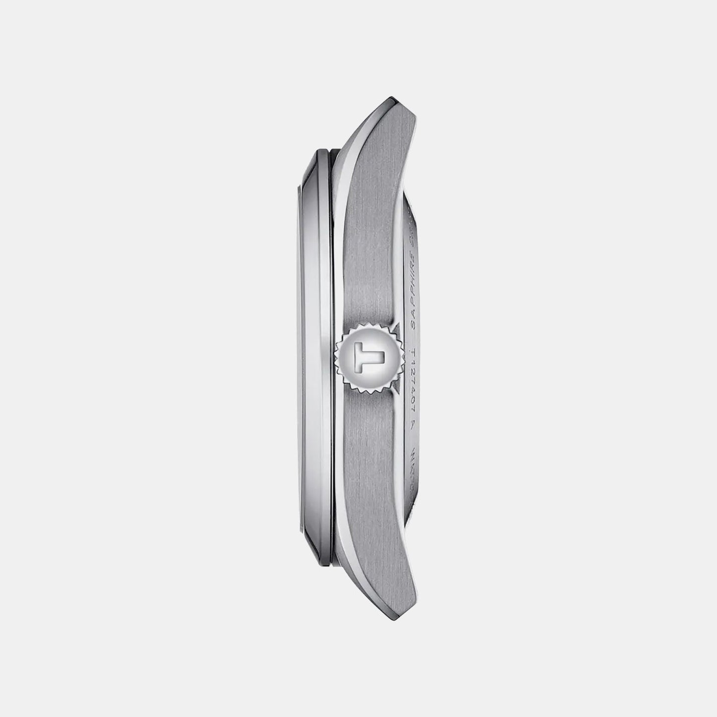 Gentleman Men Quartz Silver Dial Analog Leather Watch T1274071603101