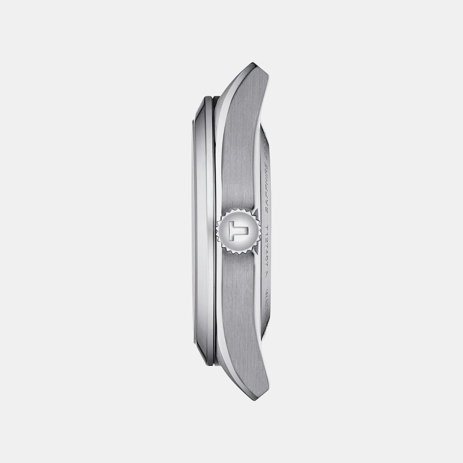Gentleman Men Quartz Silver Dial Analog Leather Watch T1274071603101