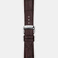 Gentleman Men Quartz Silver Dial Analog Leather Watch T1274071603101