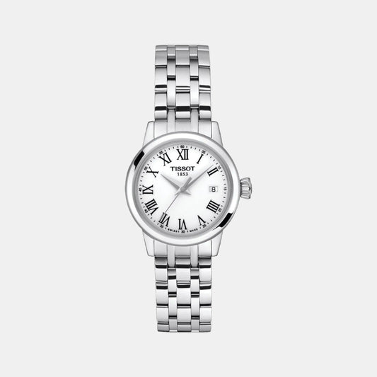 Classic Dream Women Quartz White Dial Analog Stainless Steel Watch T1292101101300