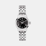 Classic Dream Women Quartz Black Dial Analog Stainless Steel Watch T1292101105300