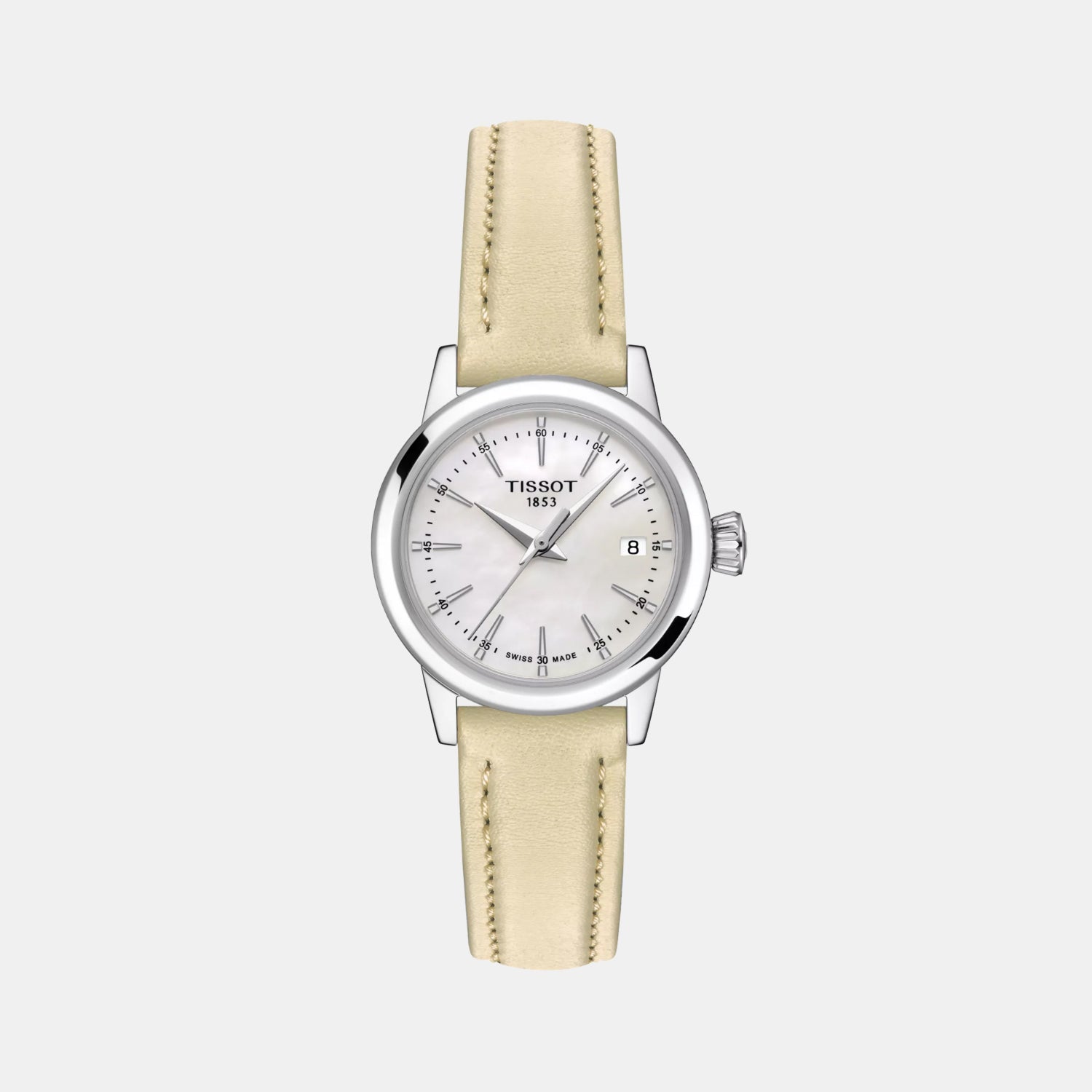 Classic Dream Women Quartz Mother Of Pearl Dial Analog Leather Watch T1292101611100