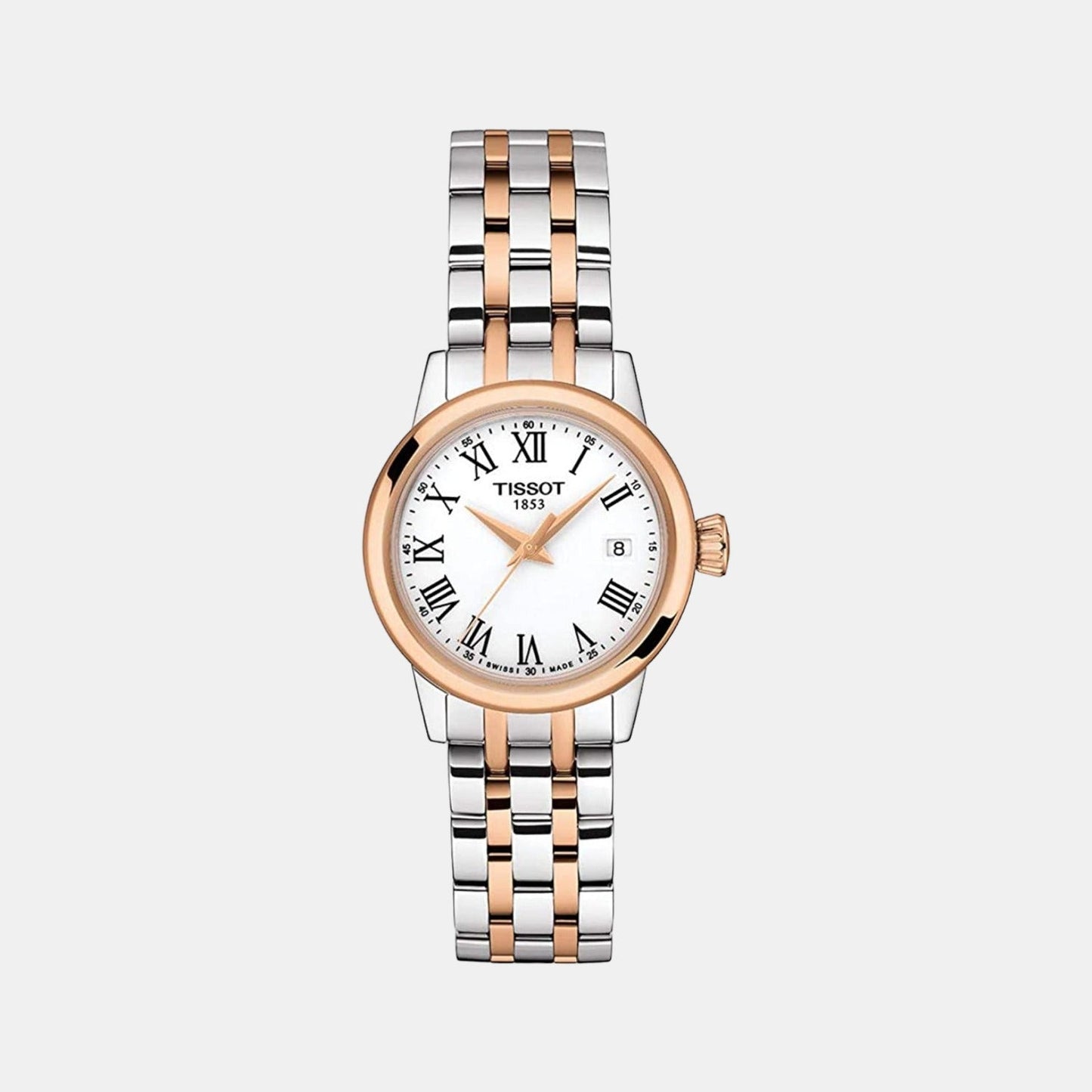Classic Dream Women Quartz White Dial Analog Stainless Steel Watch T1292102201300