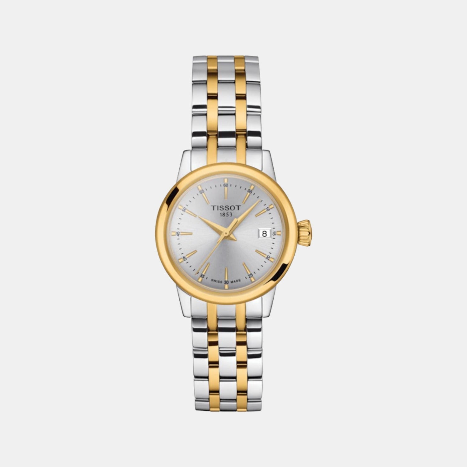 Classic Dream Women Quartz Silver Dial Analog Stainless Steel Watch T1292102203100