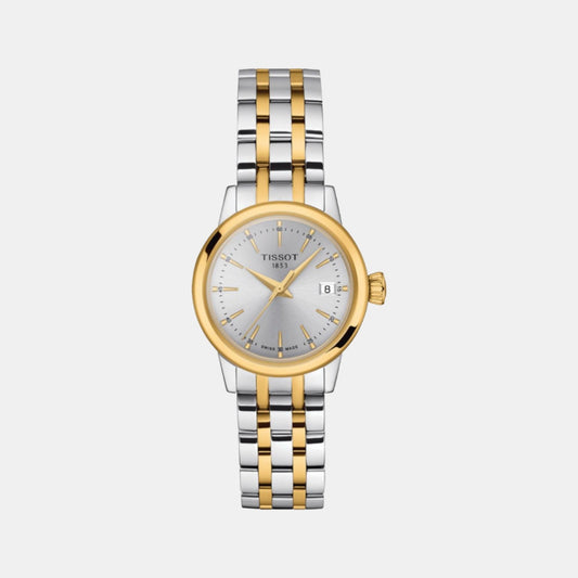 Classic Dream Women Quartz Silver Dial Analog Stainless Steel Watch T1292102203100